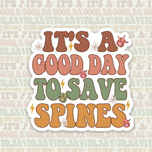 Save spines sticker