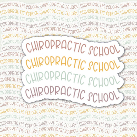 Chiropractic School Sticker
