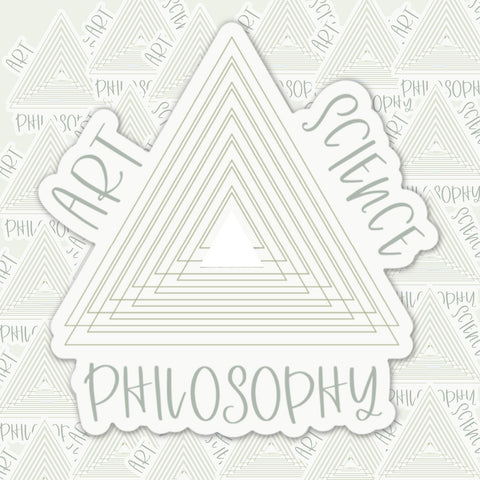 Art, Science and Philosophy Sticker