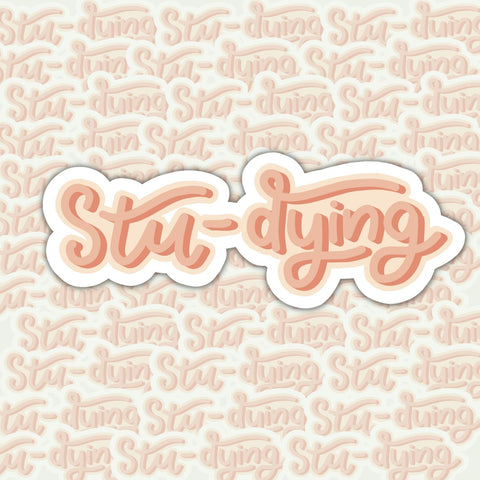 Stu-dying Sticker