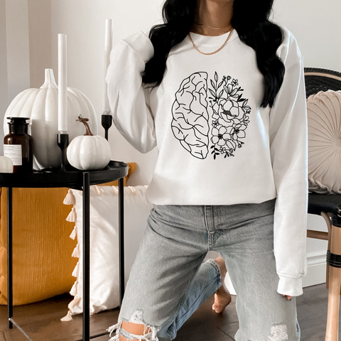 Floral Brain Sweatshirt