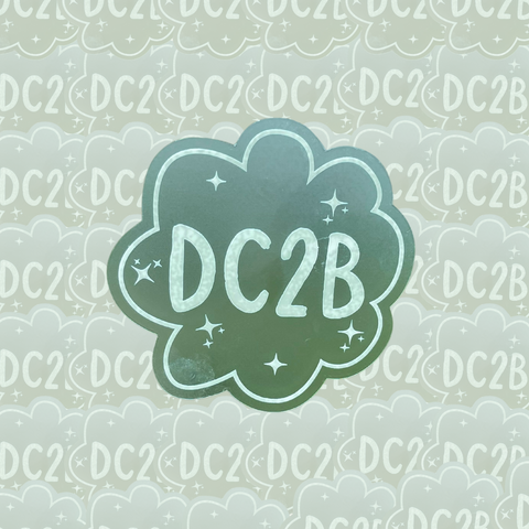 DC2B clear sticker