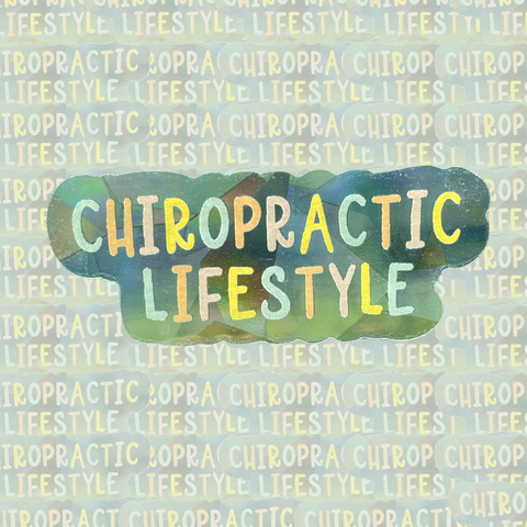 Chiropractic lifestyle suncatcher sticker