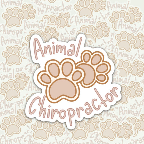 Animal Chiropractor Sticker